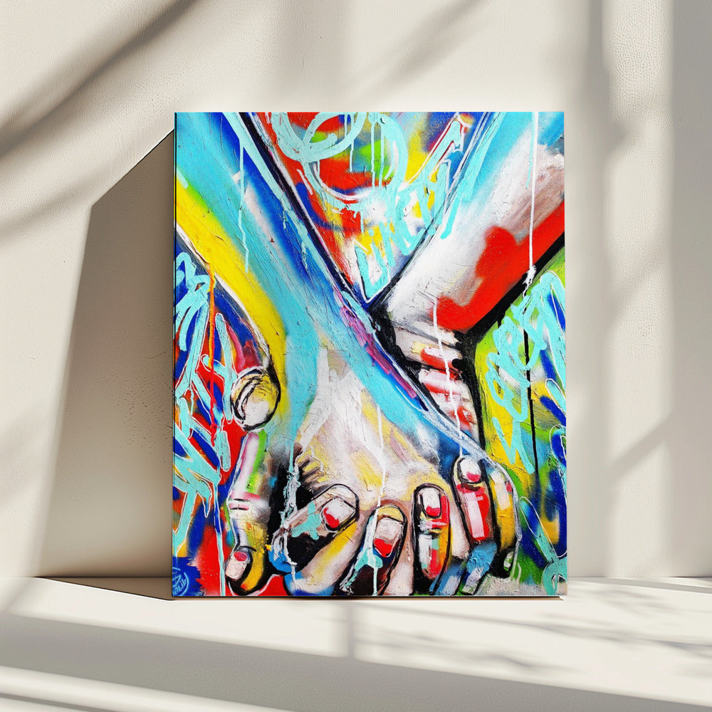 Lebendige Straßenkunst | Leinwand