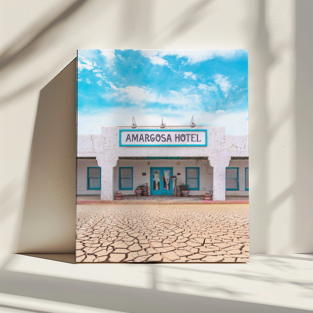 Historisches Amargosa Hotel und Opernhaus in Death Valley Junction, Kalifornien | Leinwand