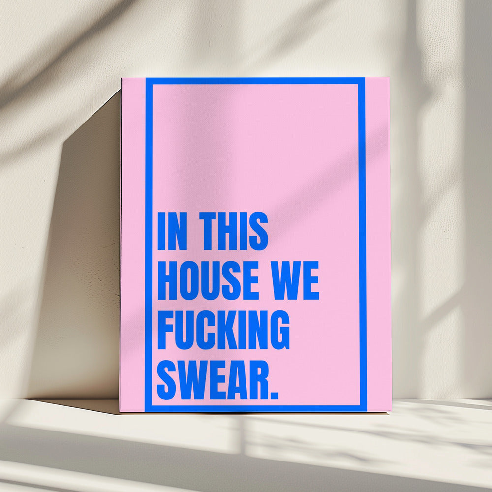 Mutiges Haus-Statement | Leinwand