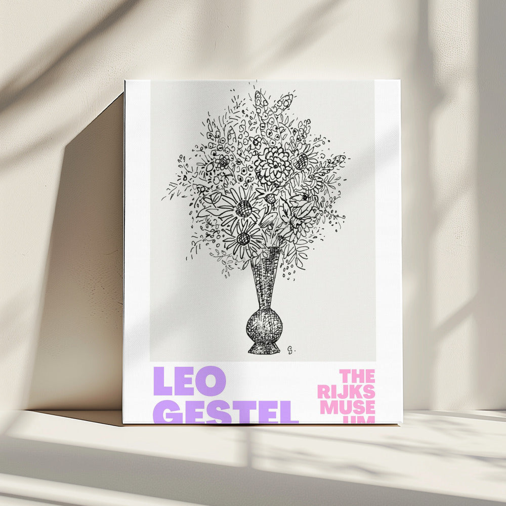 Elegante Blumen in einer Vase | Leinwand
