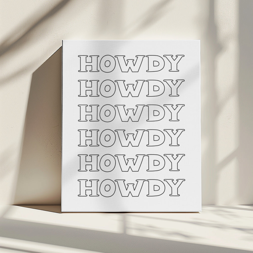 Black Howdy | Canvas