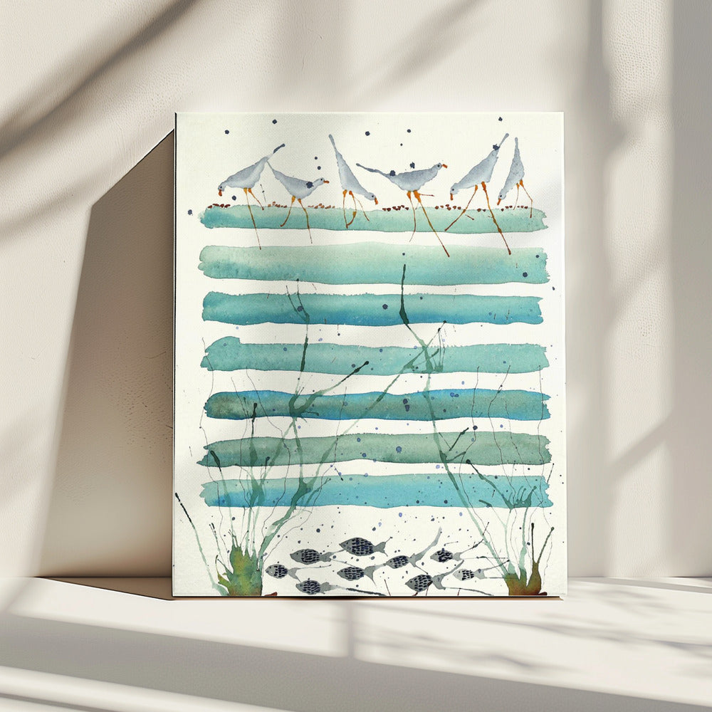 Serene Coastal Scene | Canvas