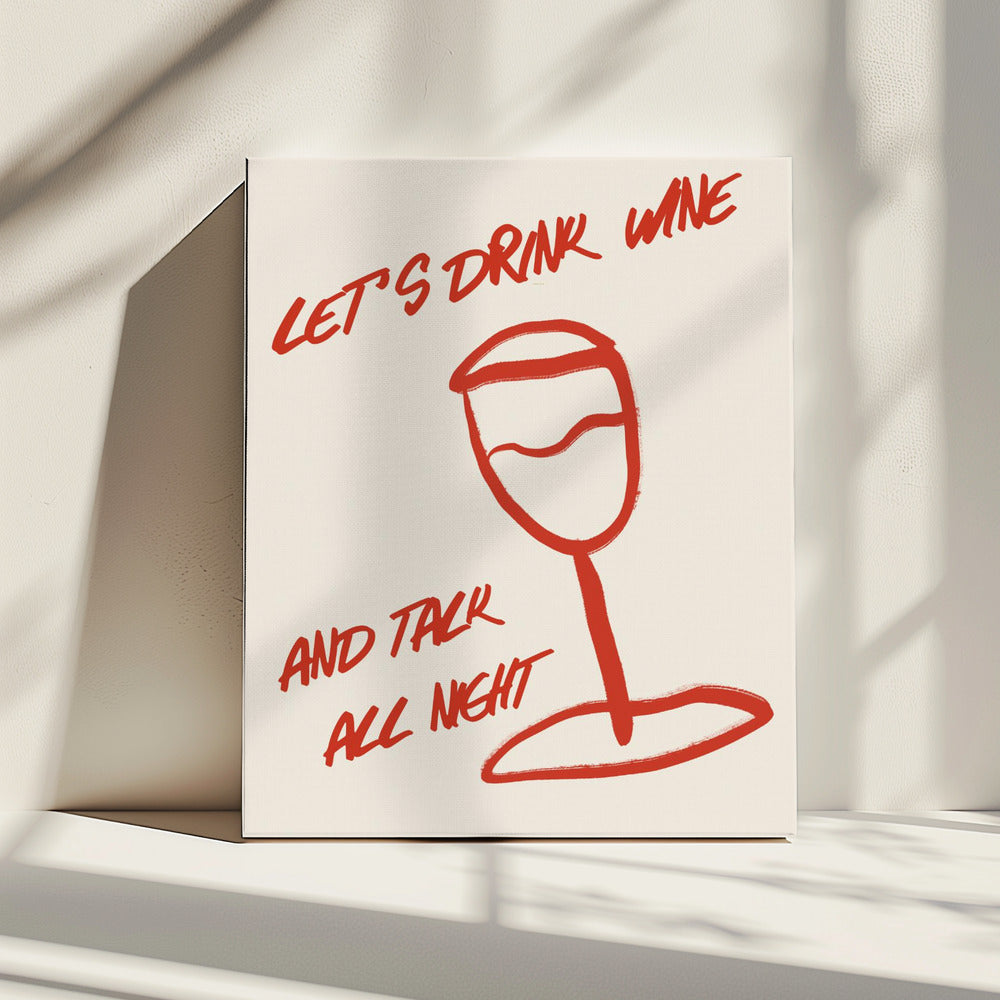 Wein & Worte entspannen | Leinwand