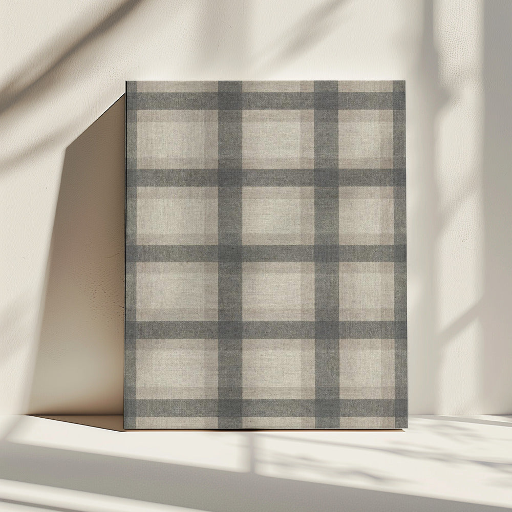 Minimalistisches Karomuster | Leinwand