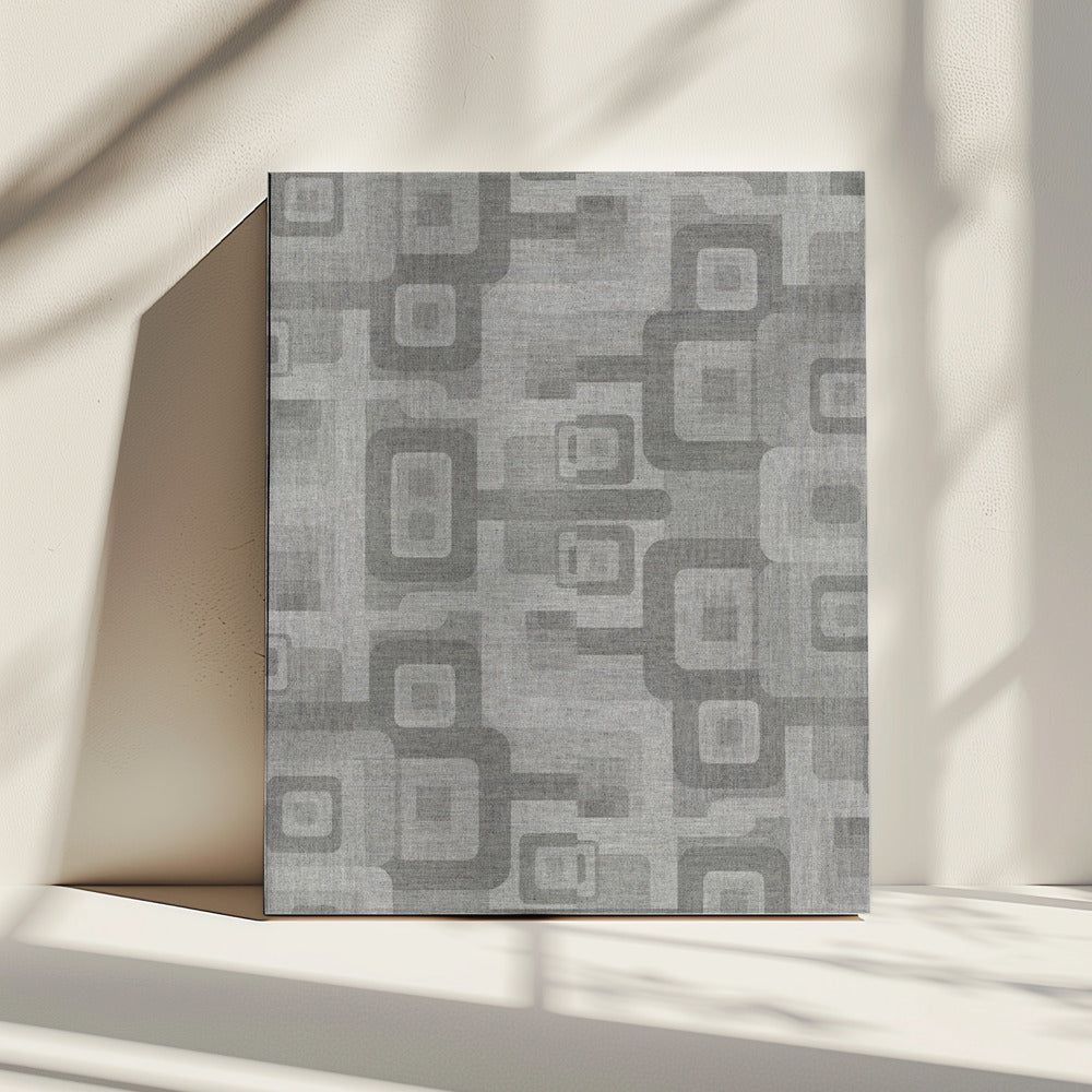 Retro Geometrischer Fluss | Leinwand