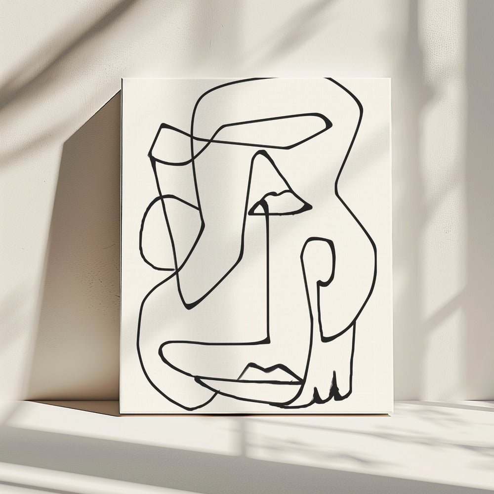 Abstrakte Linienkunst | Leinwand
