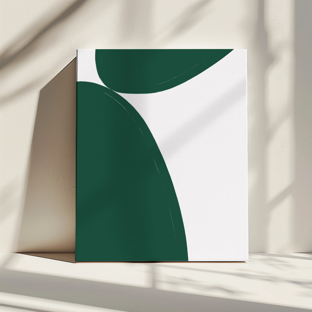 Grüner Minimalismus | Leinwand