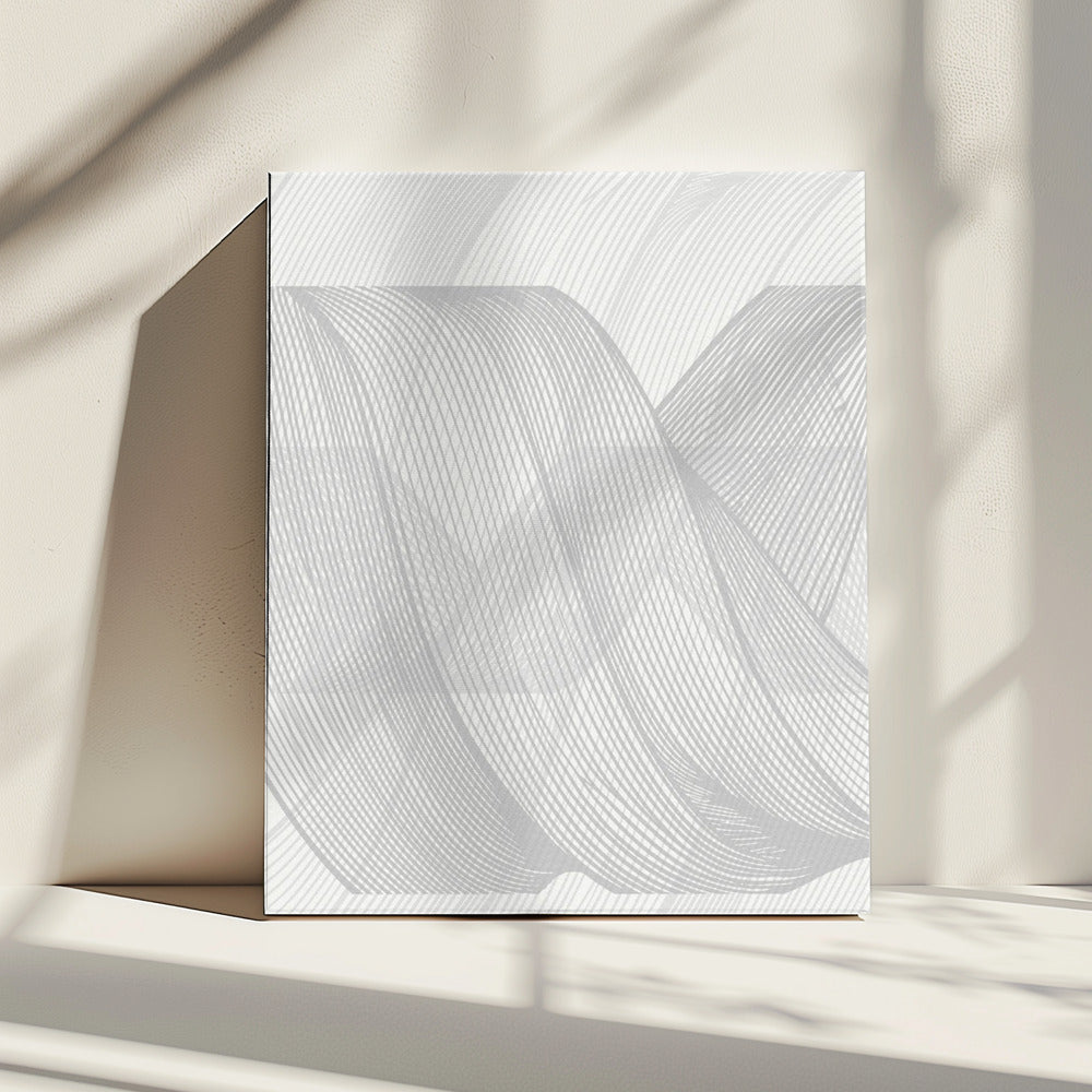 Abstrakte Linienwelle | Leinwand