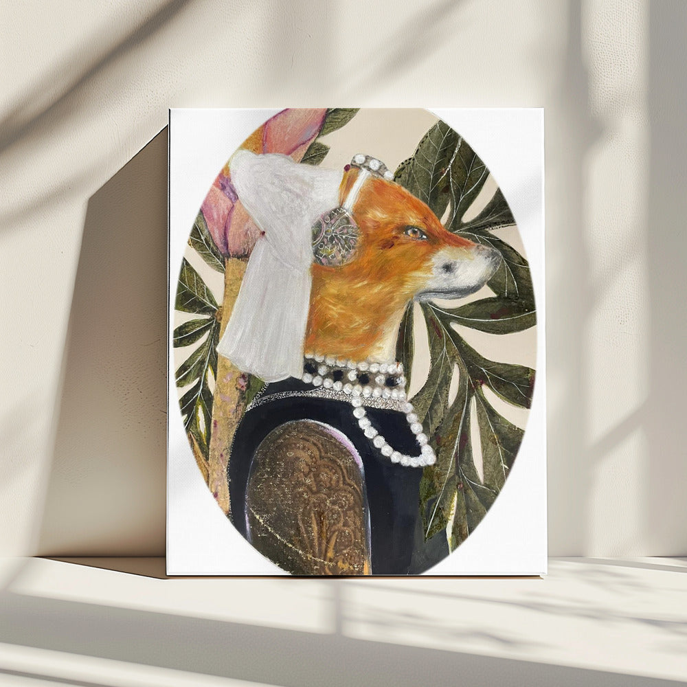 Fuchs im Renaissance-Gewand | Leinwand