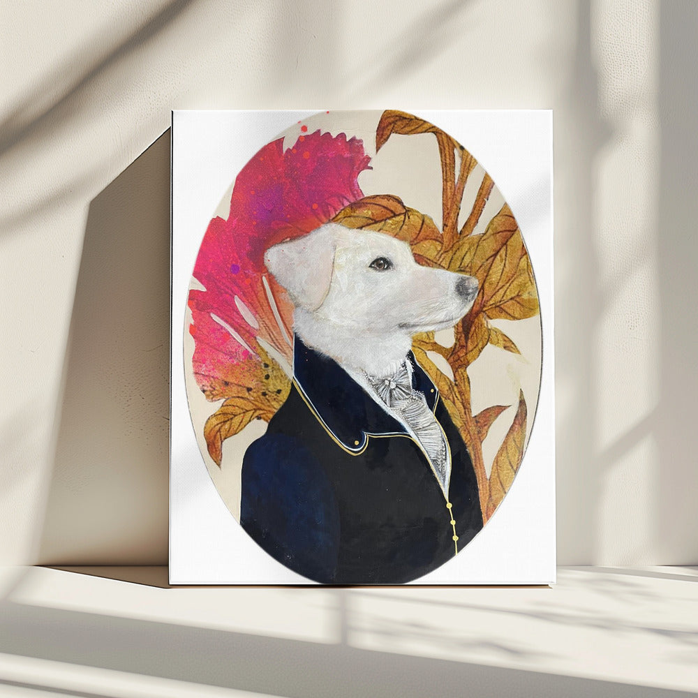Königliches Hundeportrait | Leinwand