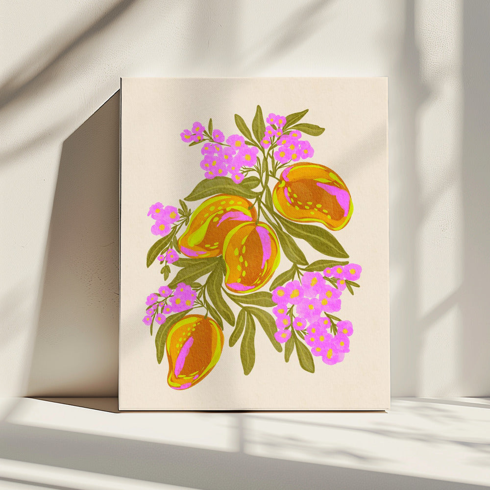 Lebendige Mangos | Leinwand