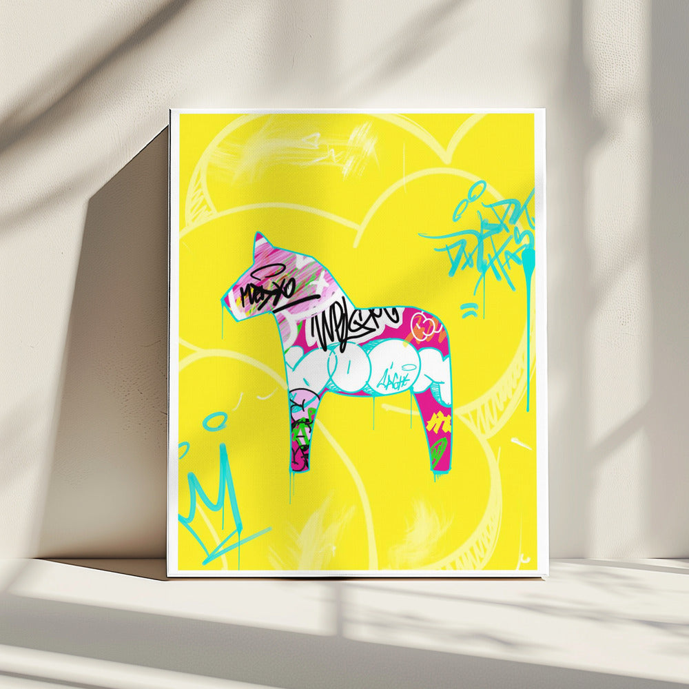 Pferd im Graffiti-Stil | Leinwand