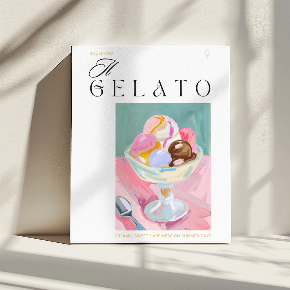Gelato Eiscreme-Genuss | Leinwand