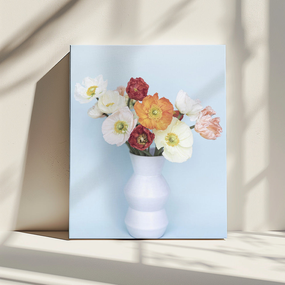 Mohnblumen in einer Vase | Leinwand