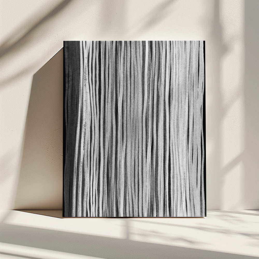 Monochrome Streifen | Leinwand