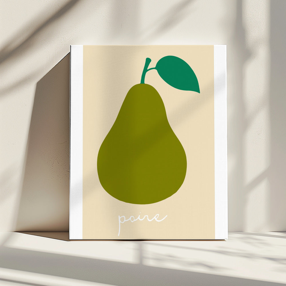 La Poire (Dunkelgrün) | Leinwand