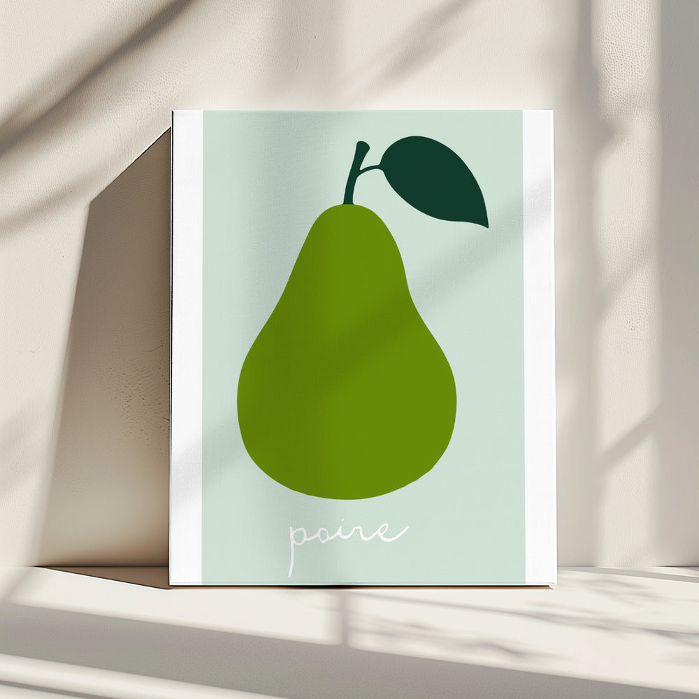 La Poire (Hellgrün) | Leinwand