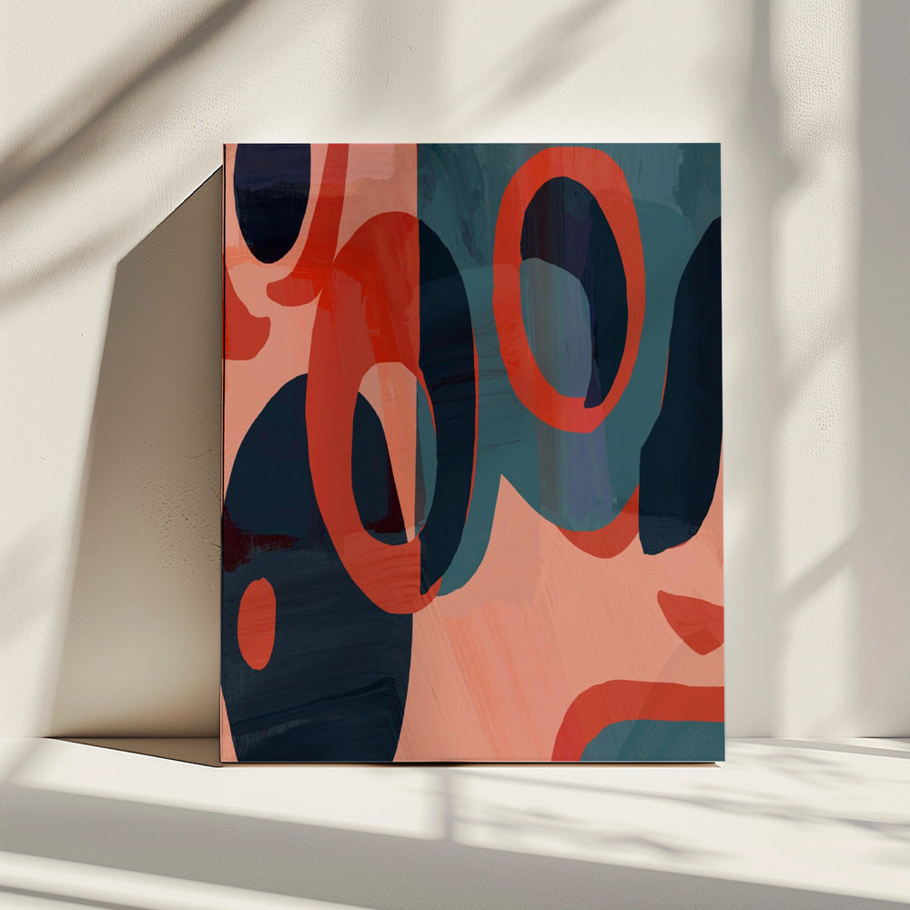 Geometrische Formen und leuchtende Farben | Leinwand
