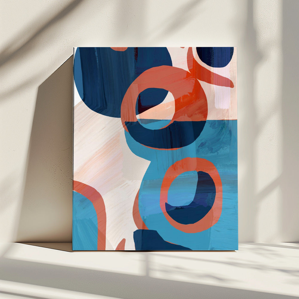 Geometrische Formen und leuchtende Farben | Leinwand
