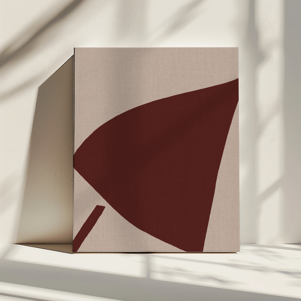 Rote geometrische Komposition | Leinwand