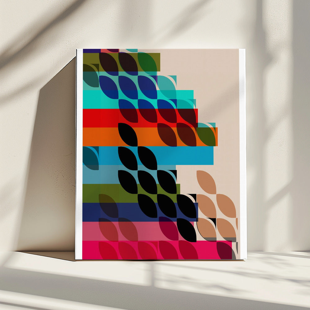 Geometrische Formen und leuchtende Farben | Leinwand