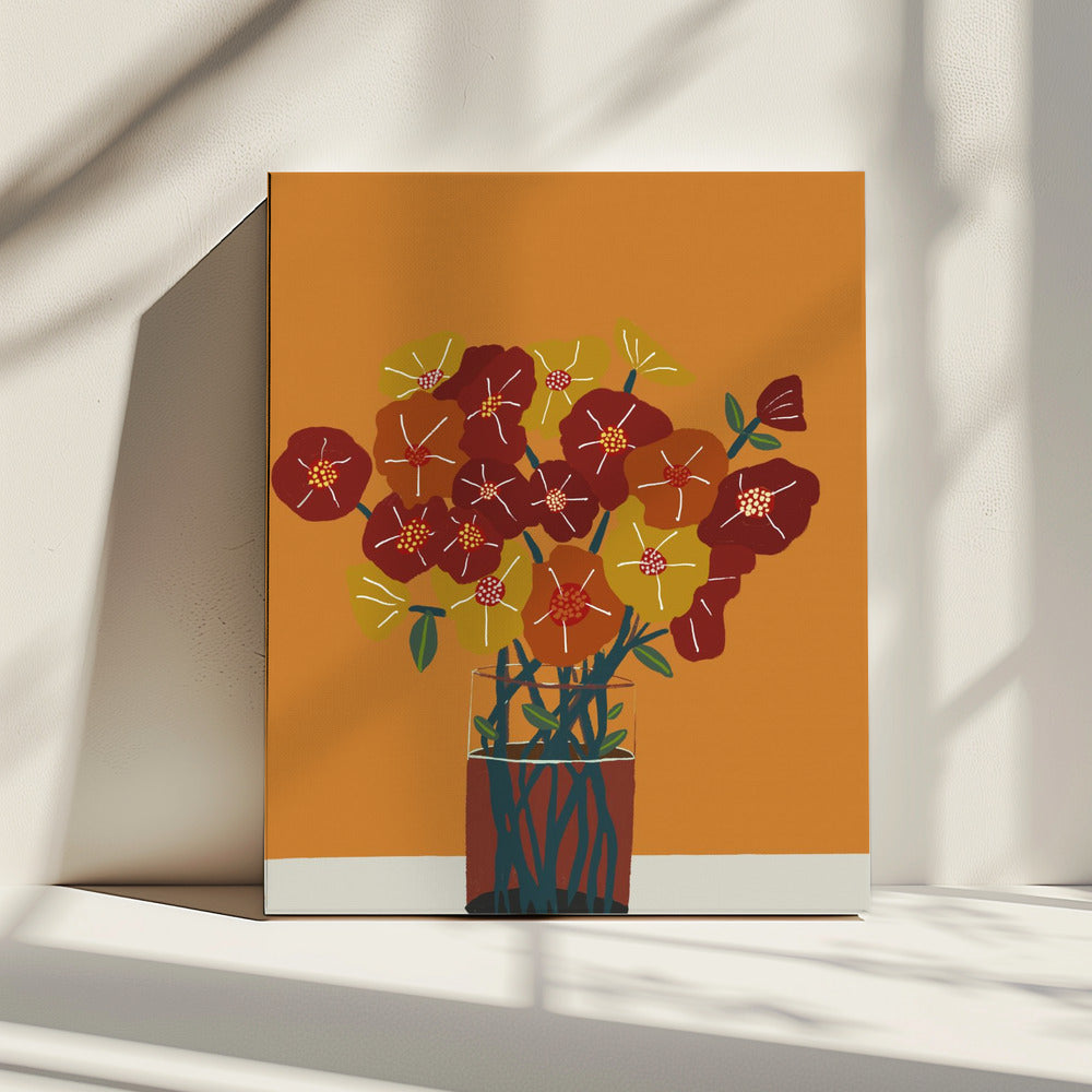 Blumen in der Vase | Leinwand