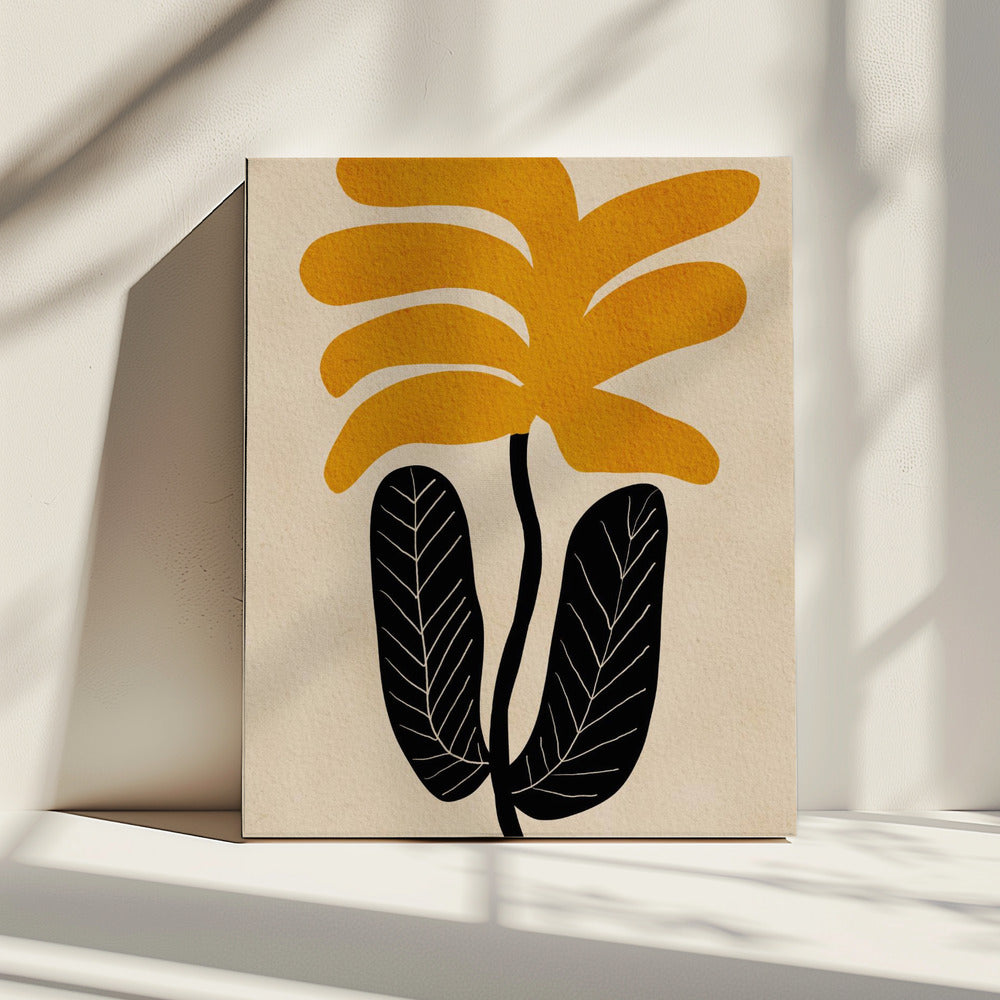 GELBE Blumenblume | Leinwand