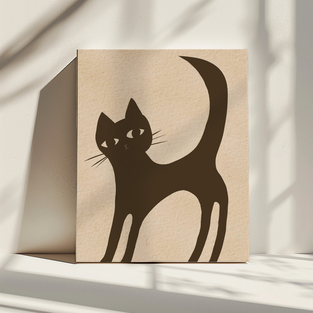 Braune Katze | Leinwand