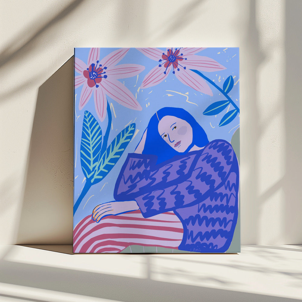 Sitzende Dame | Leinwand