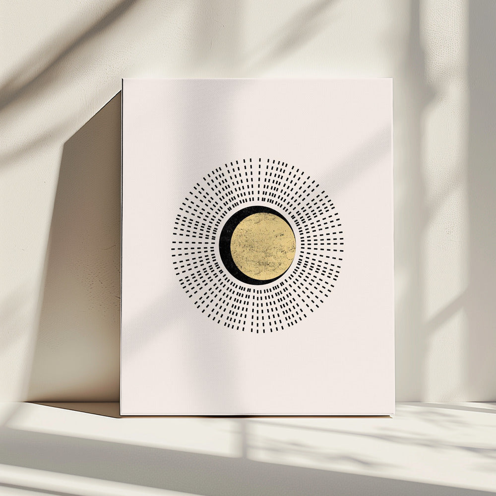 Minimalistische Sonne | Leinwand