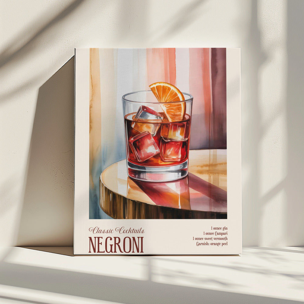 Klassische Cocktails - Negroni | Leinwand