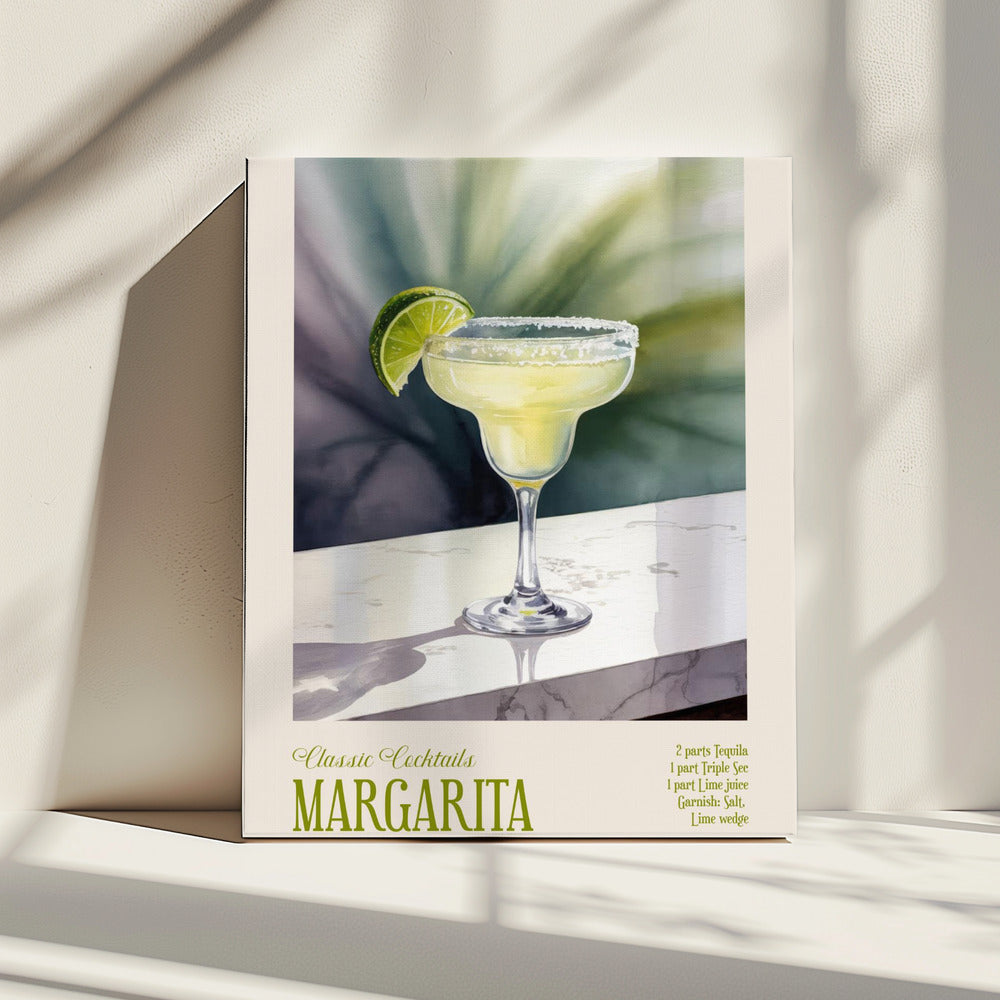 Klassische Cocktails - Margarita | Leinwand