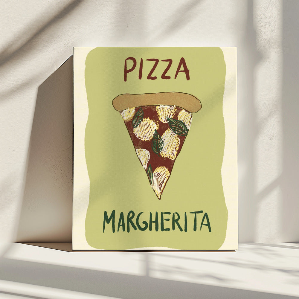 Pizza Margherita | Leinwand