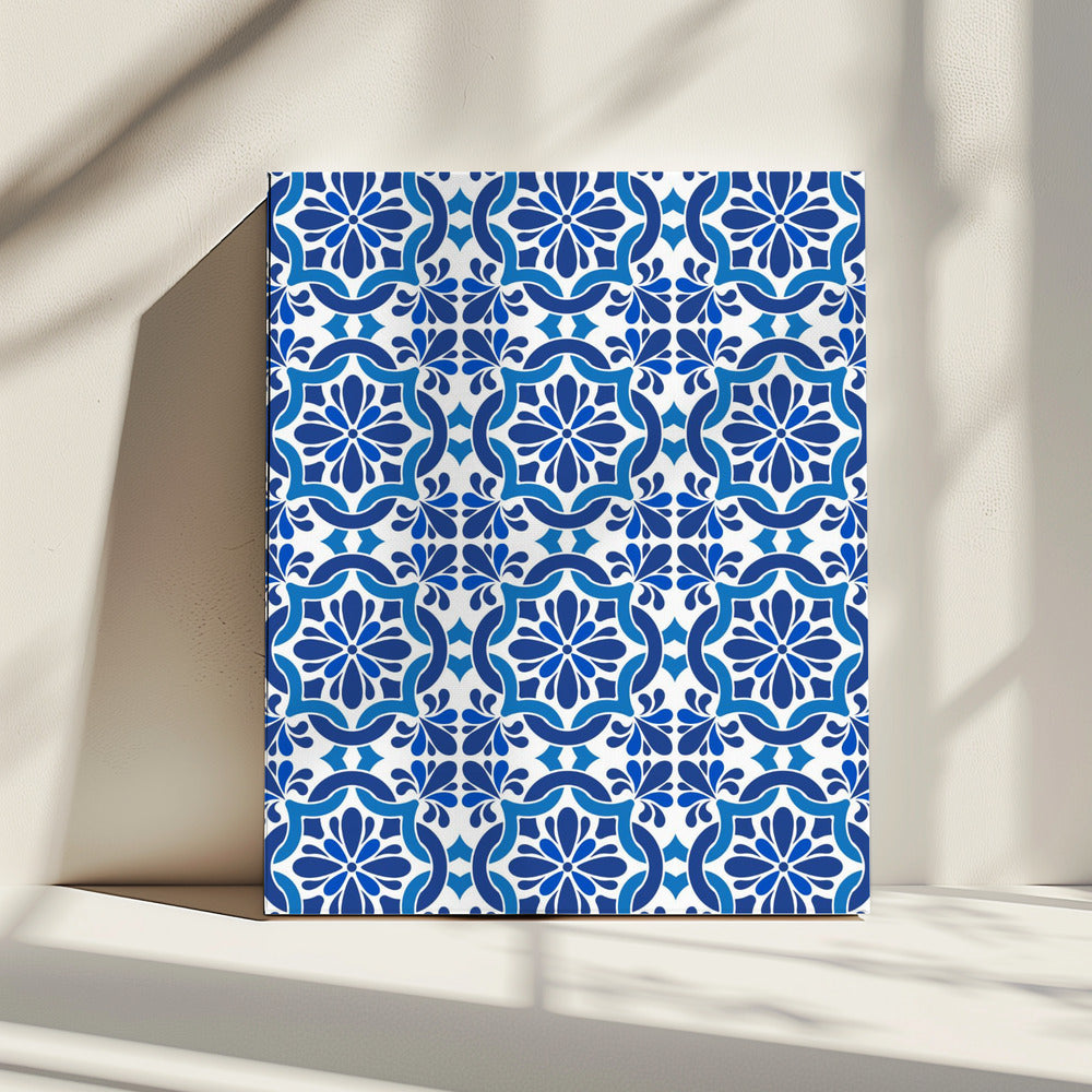 Azulejos Azules Oscuros | Leinwand
