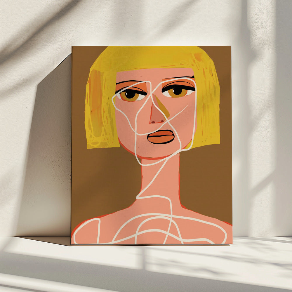 Gefesselte Frau Tangled | Leinwand
