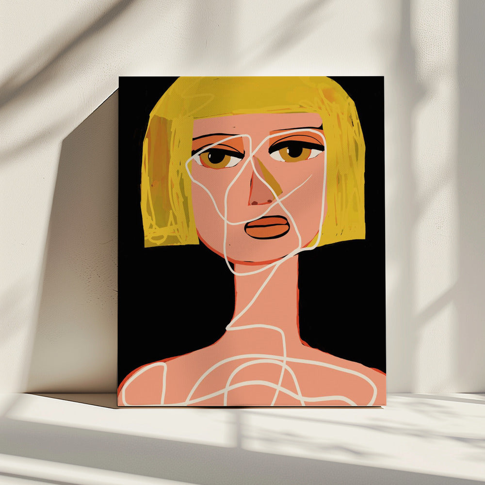 Gefesselte Frau Tangled | Leinwand