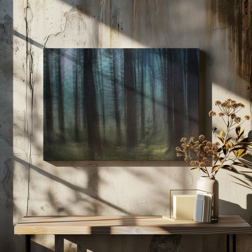 Blaues Licht | Leinwand