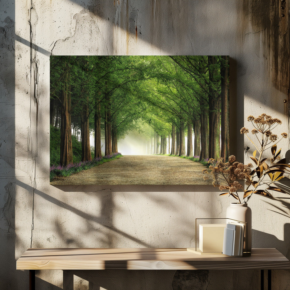 Metasequoia-Straße | Leinwand