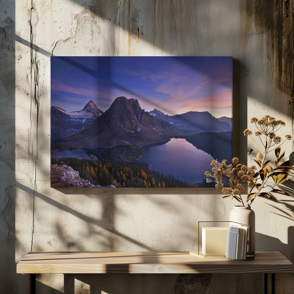 Dämmerung am Mount Assiniboine | Leinwand