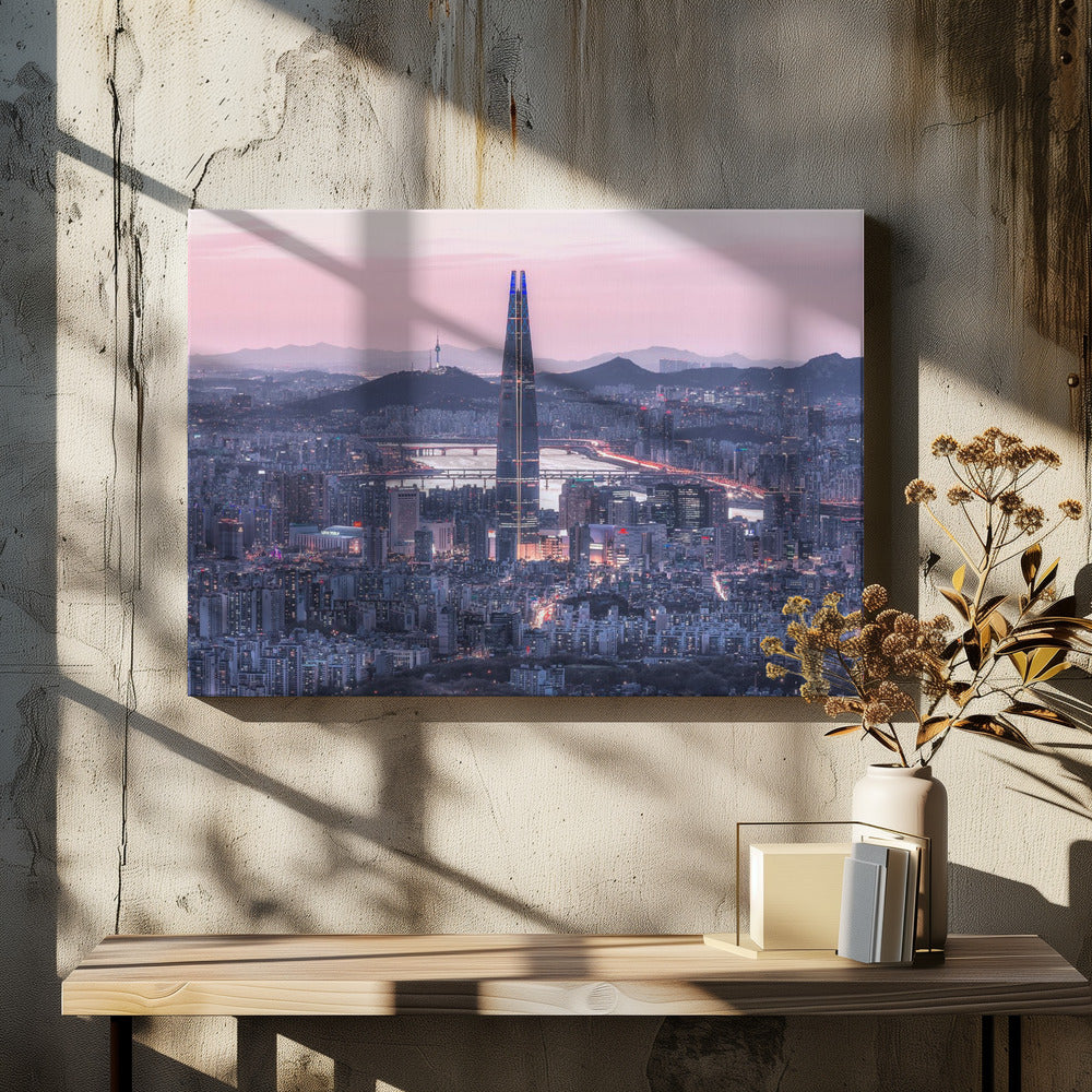 Seoul Stadt | Leinwand