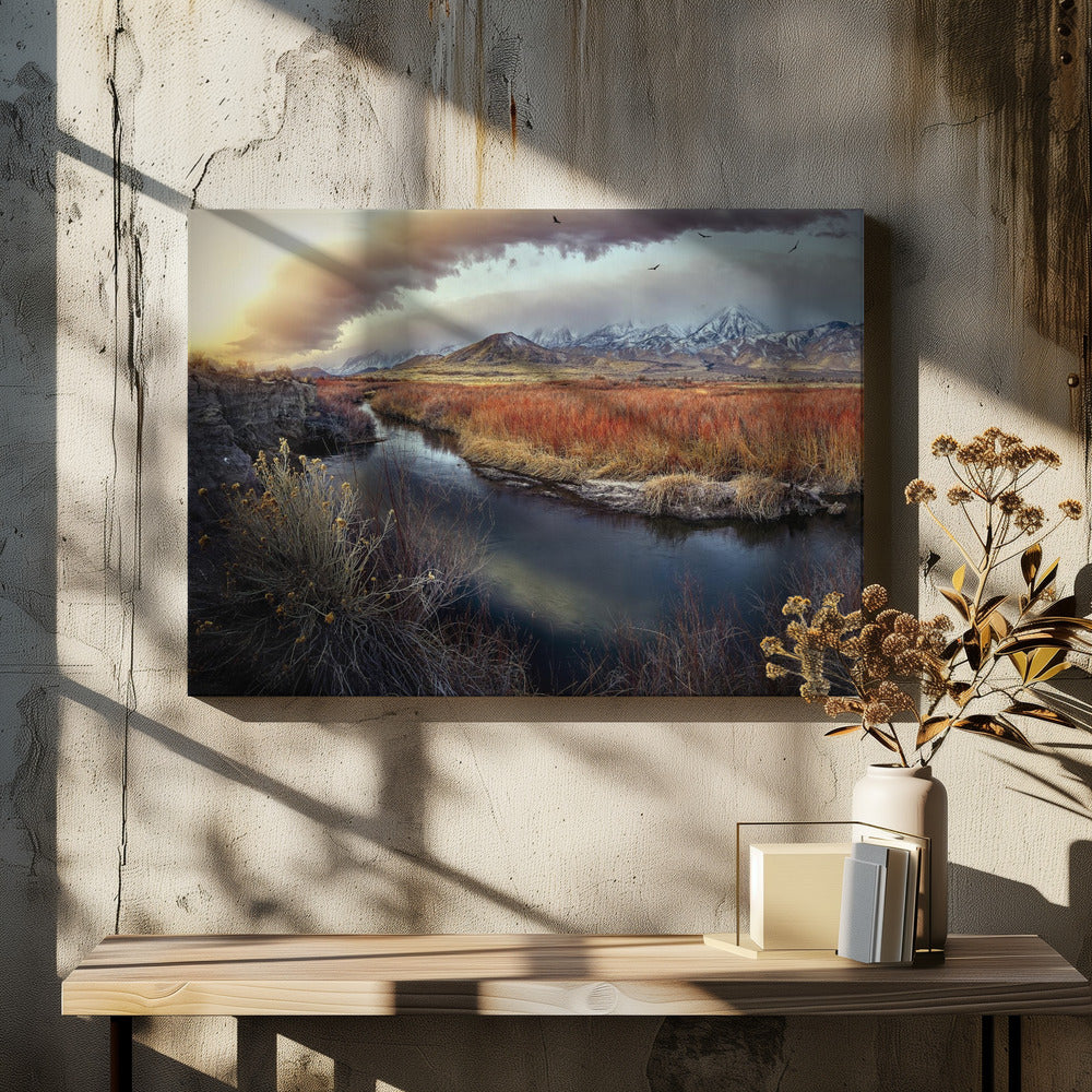 Owens River at Sunrise | Canvas
