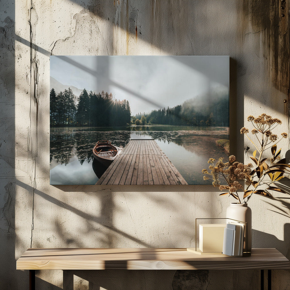 Nebliger Morgen | Leinwand