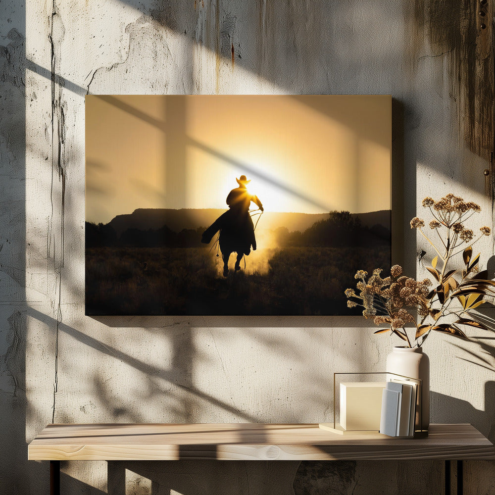 Der Cowboy | Leinwand