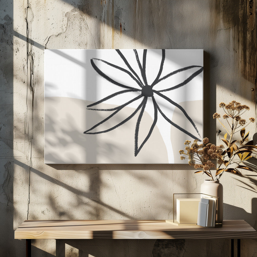 Blume und Creme | Leinwand