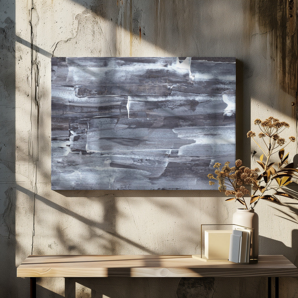 Monochromes Treibholz | Leinwand