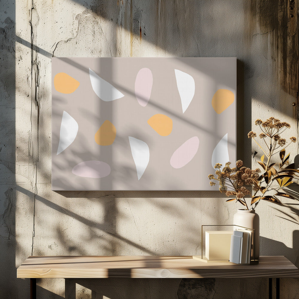 Minimalistische Pastellformen | Leinwand