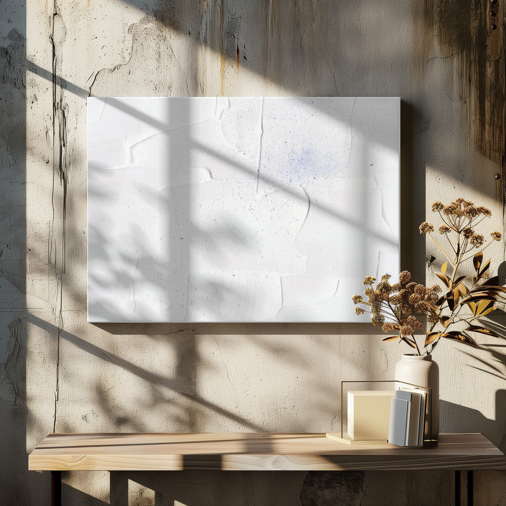 White Calm Textured | Canvas
