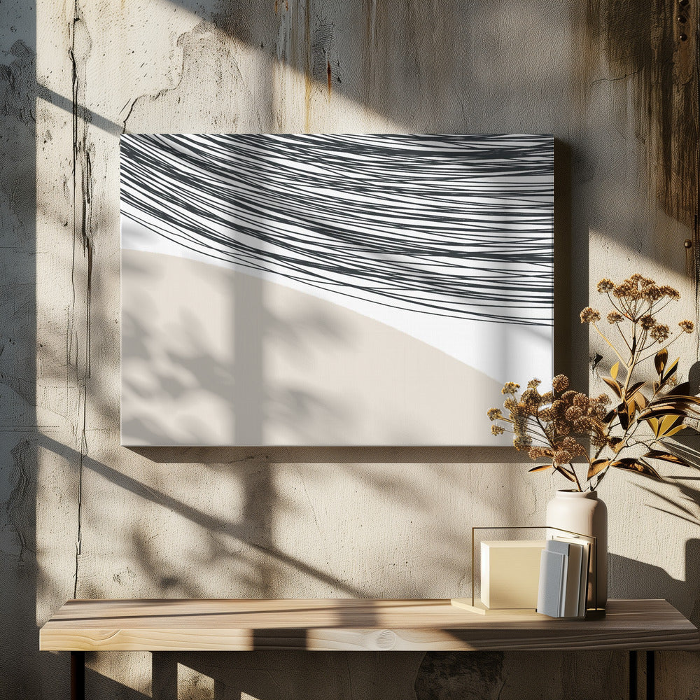 Harmonie geschwungener Linien | Leinwand