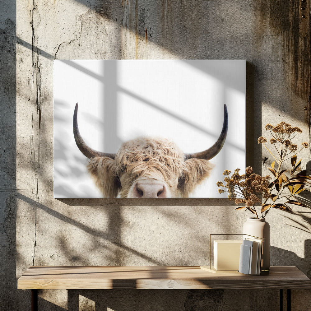 Guckende Kuh | Leinwand