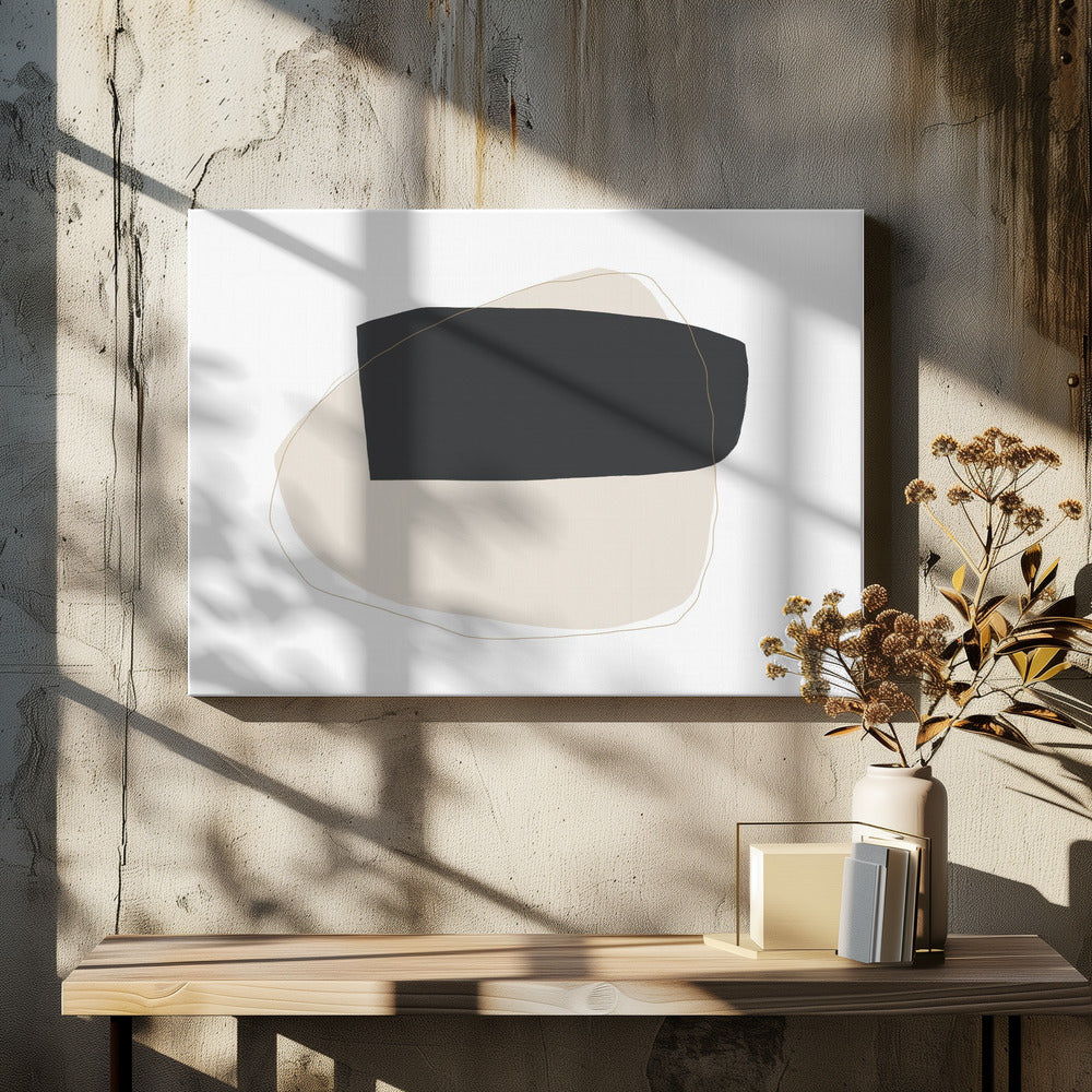Geometrische Formen und Neutral | Leinwand